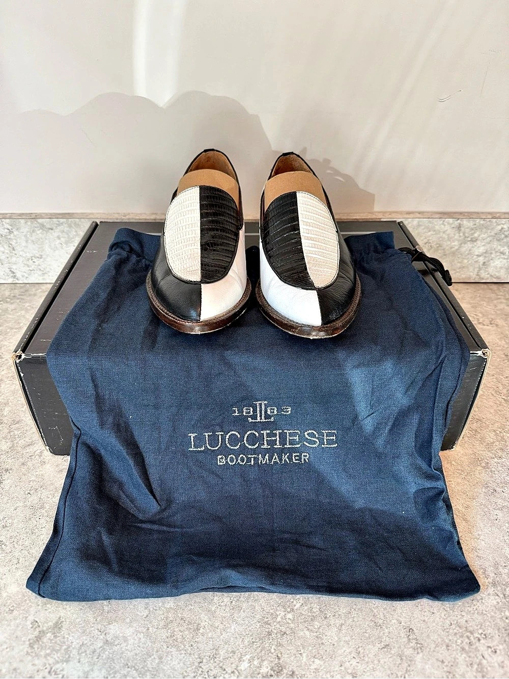 Lucchese x Nick Fouquet Black & White US 8.5 B